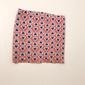 Mini skirt heart pattern. Amazing thick fabric.